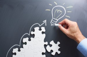Concept image of developing new idea.